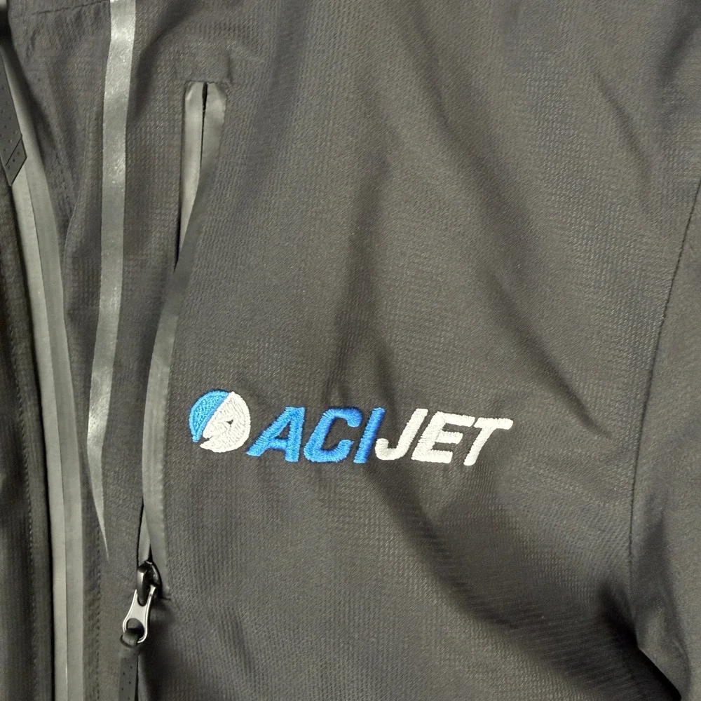 Port Authority Mens S Softshell 2 in 1 Jacket ACI Jet Logo‎ Hooded Flag Patch